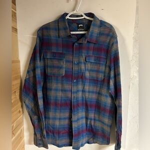 Nike SB men’s button down plaid shirt